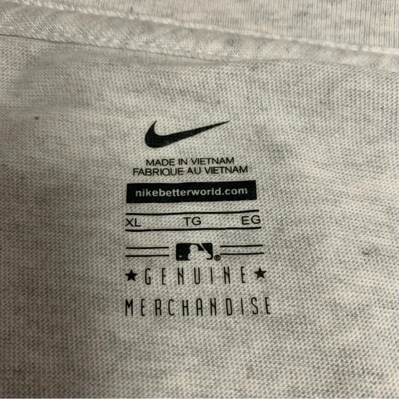 Nike MLB St Louis Cardinals long sleeve T-shirt size XL light gray/pink - Picture 4 of 6